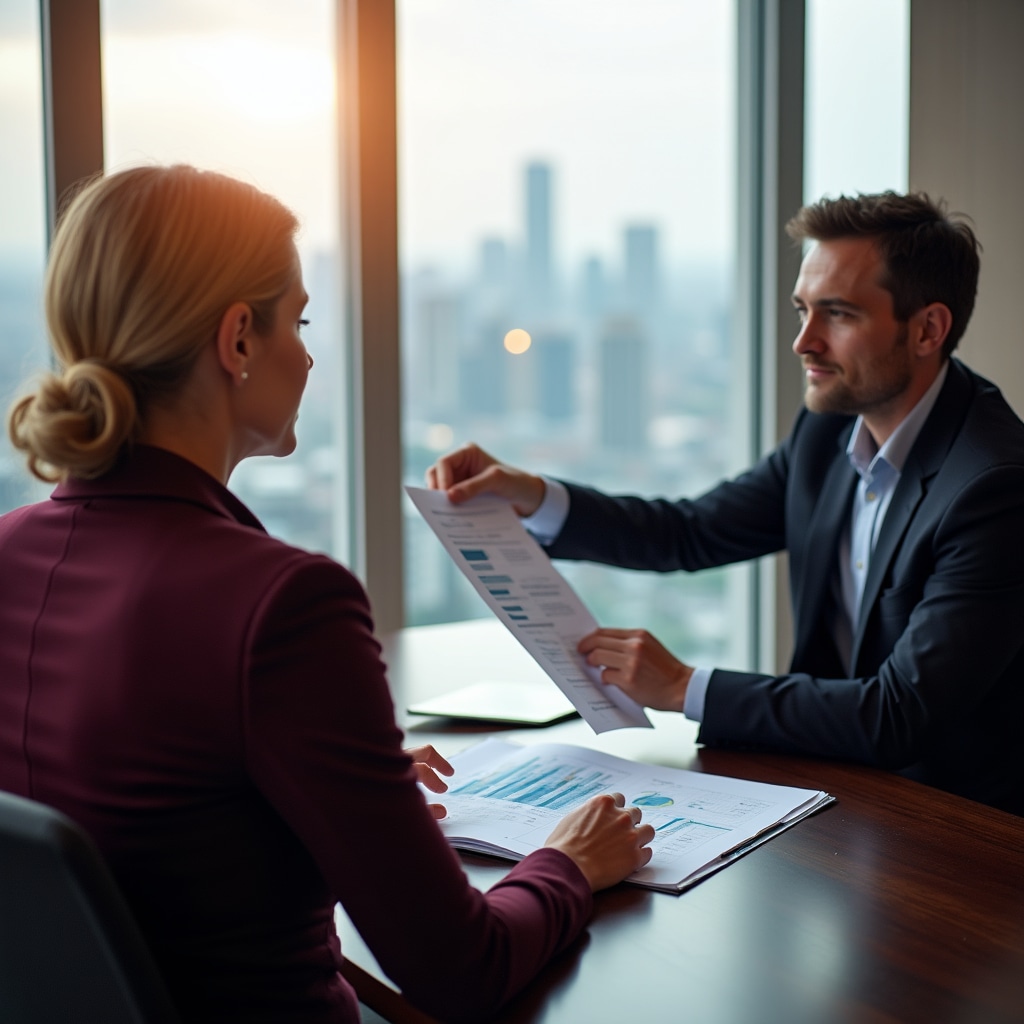 Proprietar IMM în ședință de planificare strategică